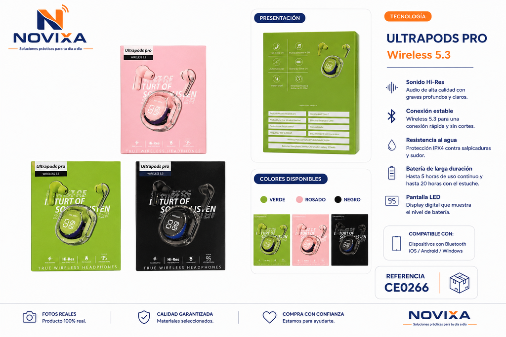 Ultrapods Pro Wireless 5.3, 5.4, 5.5 - CE0266