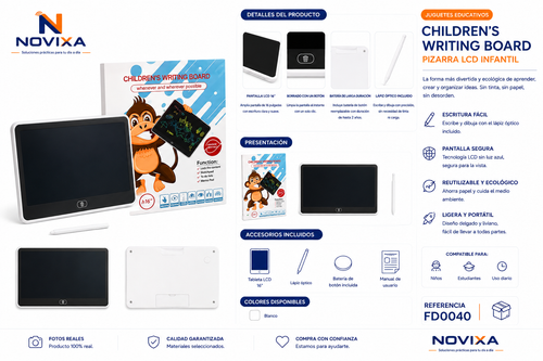 Children’s Writing Board – Pizarra LCD infantil - FD0040